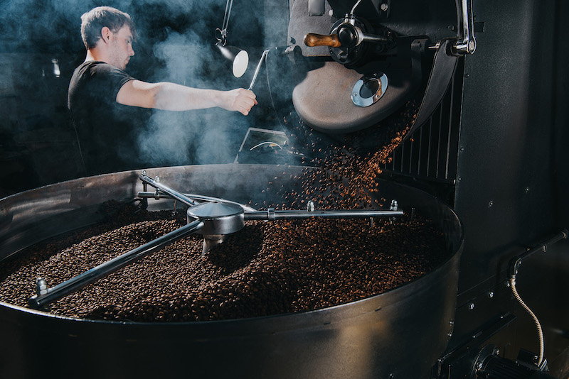 Minh Tien Coffee - Roasting process